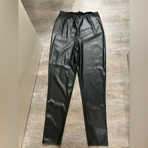 Faux leather leggings